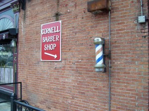 Cornell Barbershop Sign and Pole